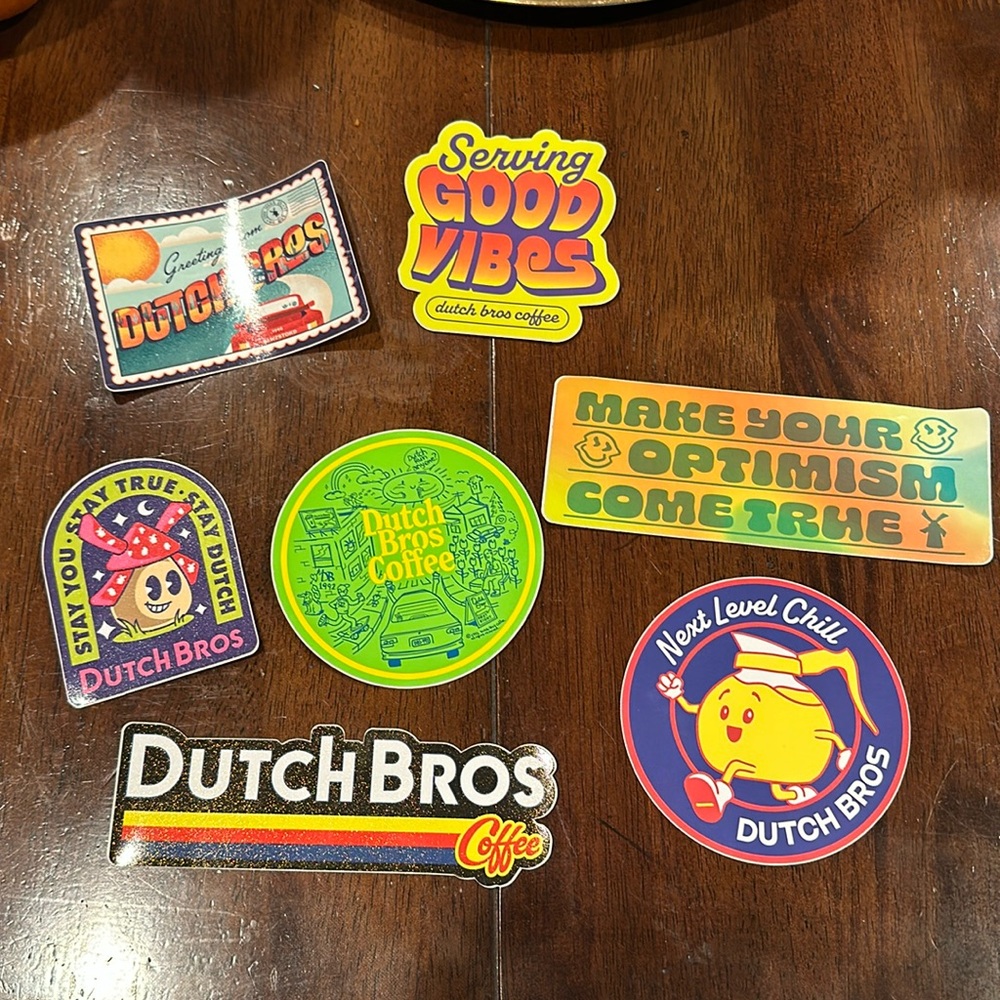 dutch bros sticker bundle